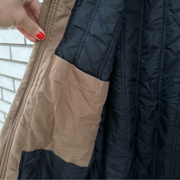 Carhartt Quick Duck Woodward Active Jacket Tan Water-Repellent Hooded Workwear - Picture 11 of 15